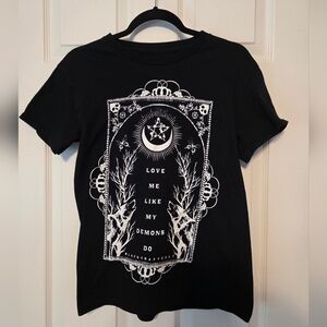NWOT BlackCraft Cult Small love me like my demons do tee.